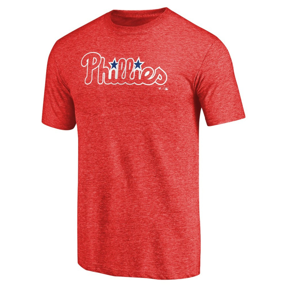 MLB Philadelphia Phillies Team Wordmark Tri-Blend T-Shirt