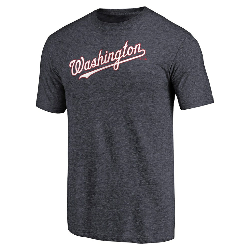 MLB Washington Nationals Team Wordmark Tri-Blend T-Shirt