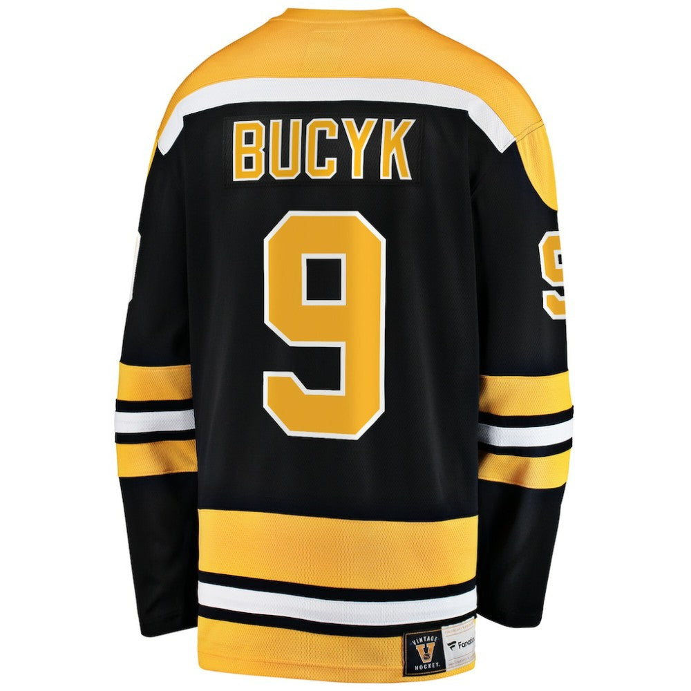 NHL Black John Bucyk Boston Bruins Fanatics Premier Breakaway Retired Player Jersey