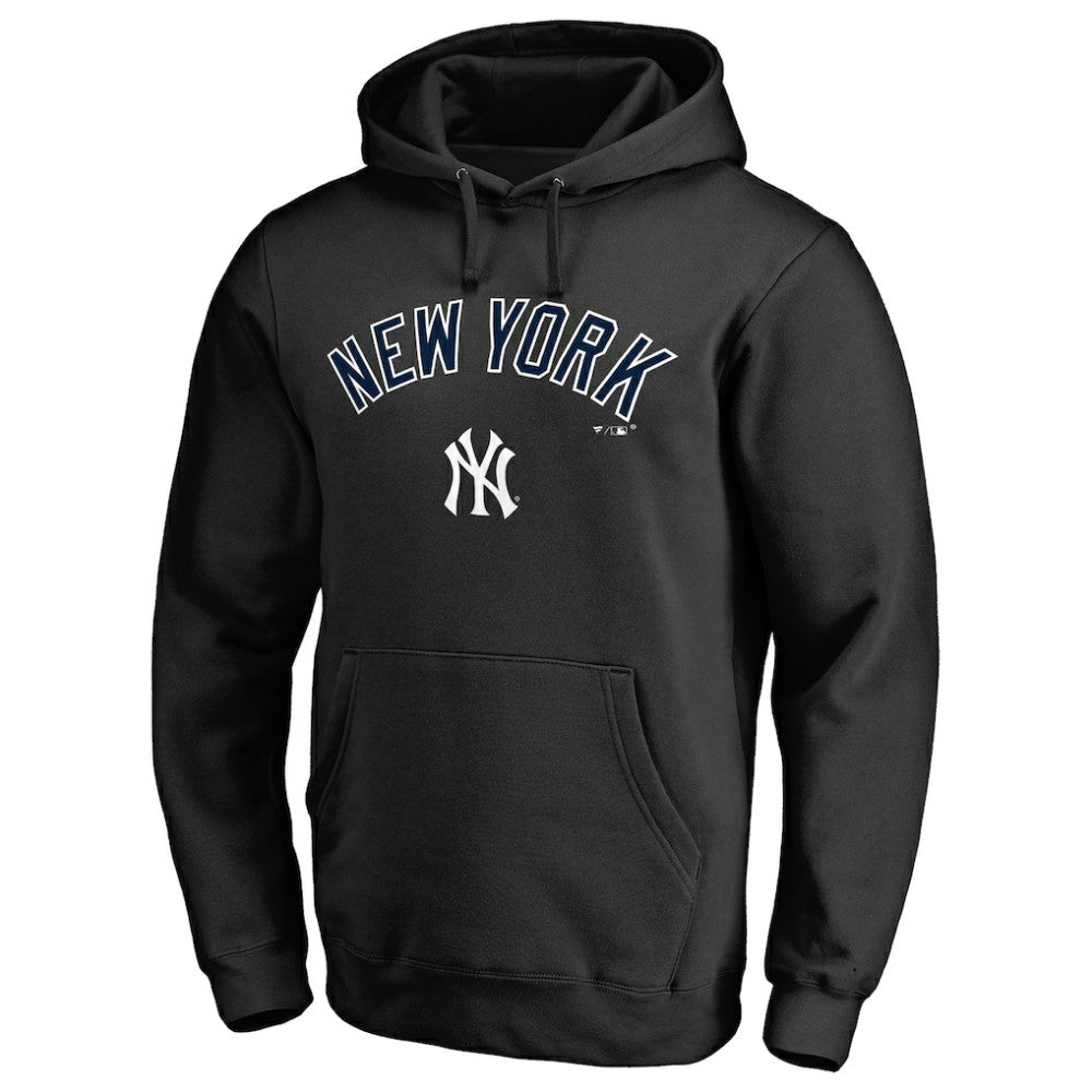 MLB New York Yankees Team Lockup Fitted Pullover Hoodie