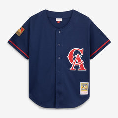 MLB Bo Jackson California Angels Mitchell & Ness Cooperstown Collection Mesh Batting Practice Button-Up Jersey