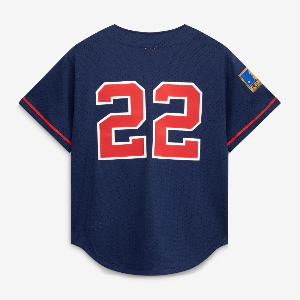 MLB Bo Jackson California Angels Mitchell & Ness Cooperstown Collection Mesh Batting Practice Button-Up Jersey