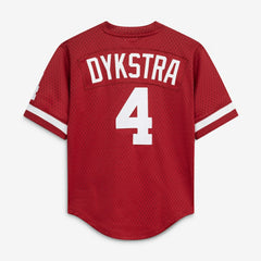 MLB Lenny Dykstra Philadelphia Phillies Mitchell & Ness Youth Cooperstown Collection Mesh Batting Practice Jersey