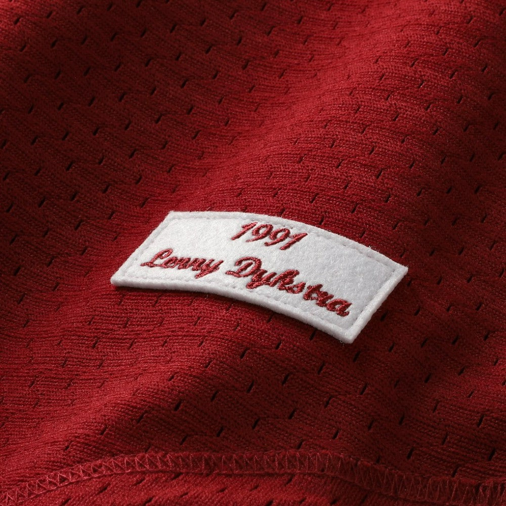 MLB Lenny Dykstra Philadelphia Phillies Mitchell & Ness Youth Cooperstown Collection Mesh Batting Practice Jersey