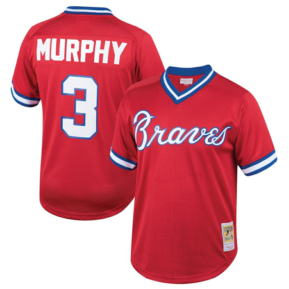 MLB Dale Murphy Atlanta Braves Mitchell & Ness Youth Cooperstown Collection Mesh Batting Practice Jersey