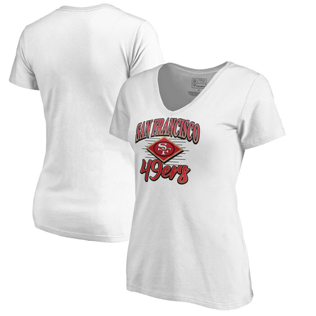 Women's Artifact V-Neck T-Shirt - San Francisco 49ers