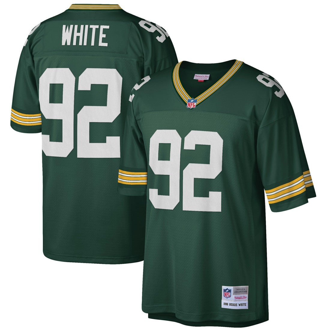 Reggie White  Big & Tall 1996 Retired Player Replica Jersey - Green Bay Packers