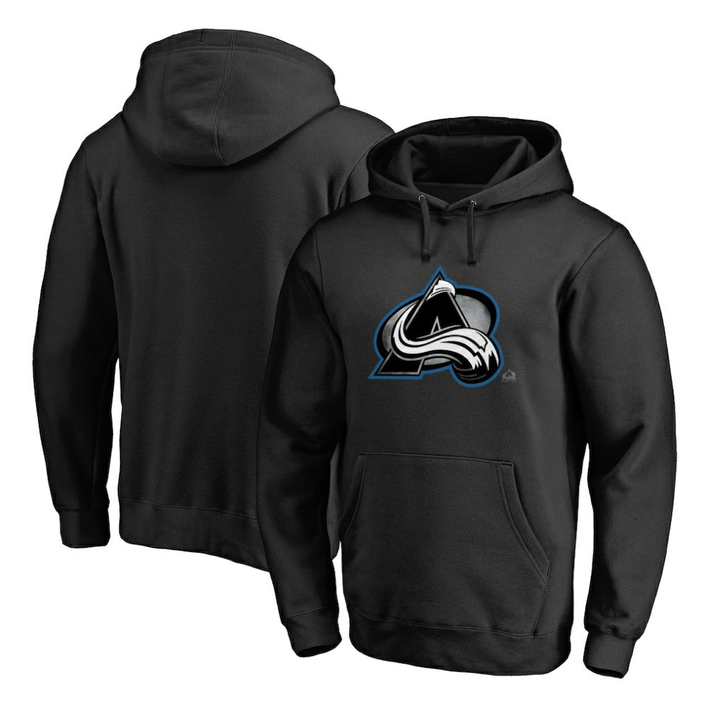 NHL Black Colorado Avalanche Core Smoke Pullover Hoodie