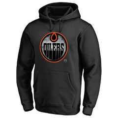 NHL Black Edmonton Oilers Core Smoke Pullover Hoodie