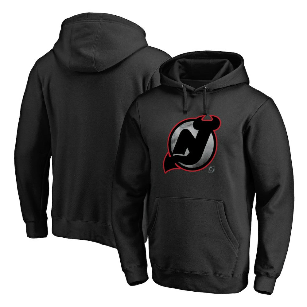 NHL Black New Jersey Devils Core Smoke Pullover Hoodie