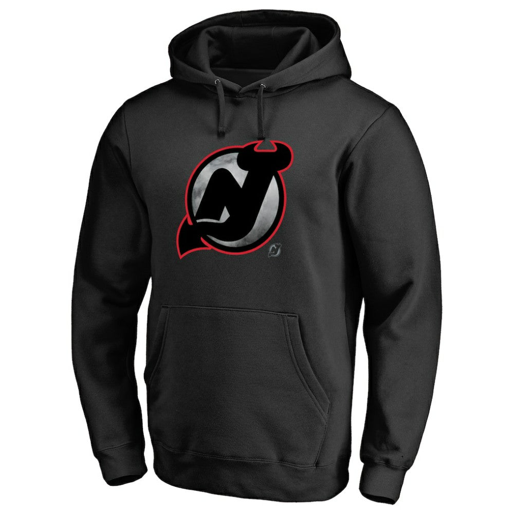 NHL Black New Jersey Devils Core Smoke Pullover Hoodie