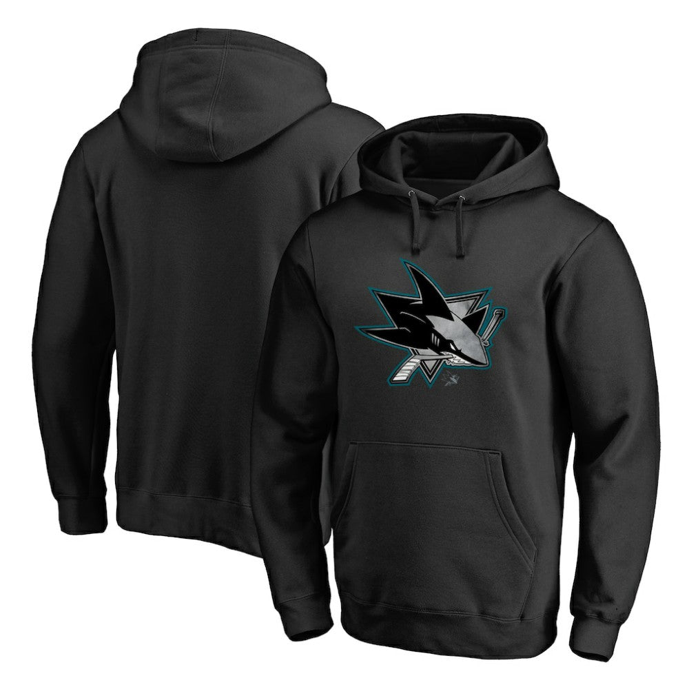 NHL Black San Jose Sharks Core Smoke Pullover Hoodie