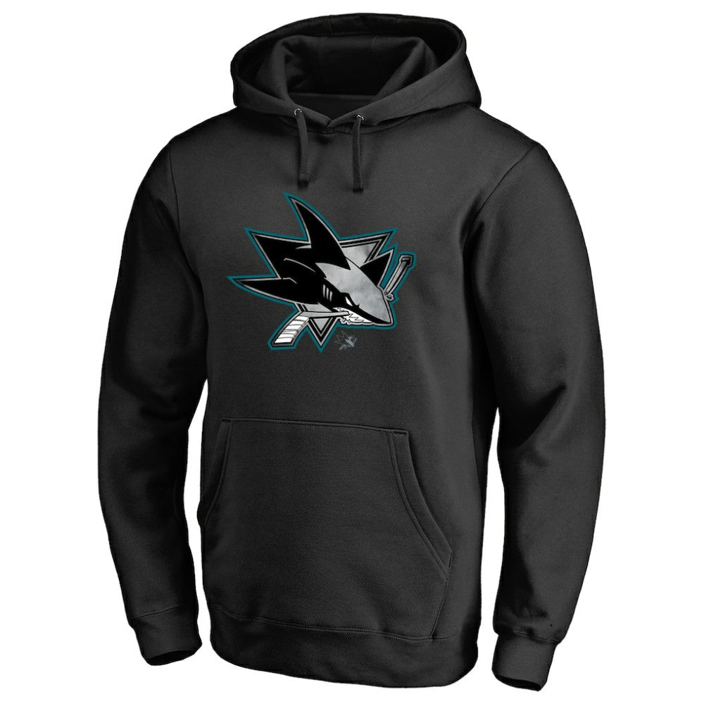NHL Black San Jose Sharks Core Smoke Pullover Hoodie