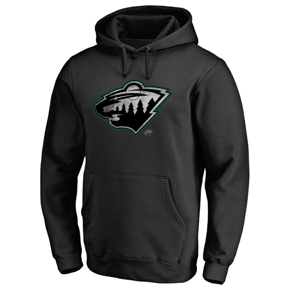 NHL Black Minnesota Wild Core Smoke Pullover Hoodie