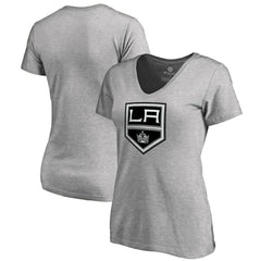 NHL Heather Gray Los Angeles Kings Women's Team Alternate V-Neck T-Shirt