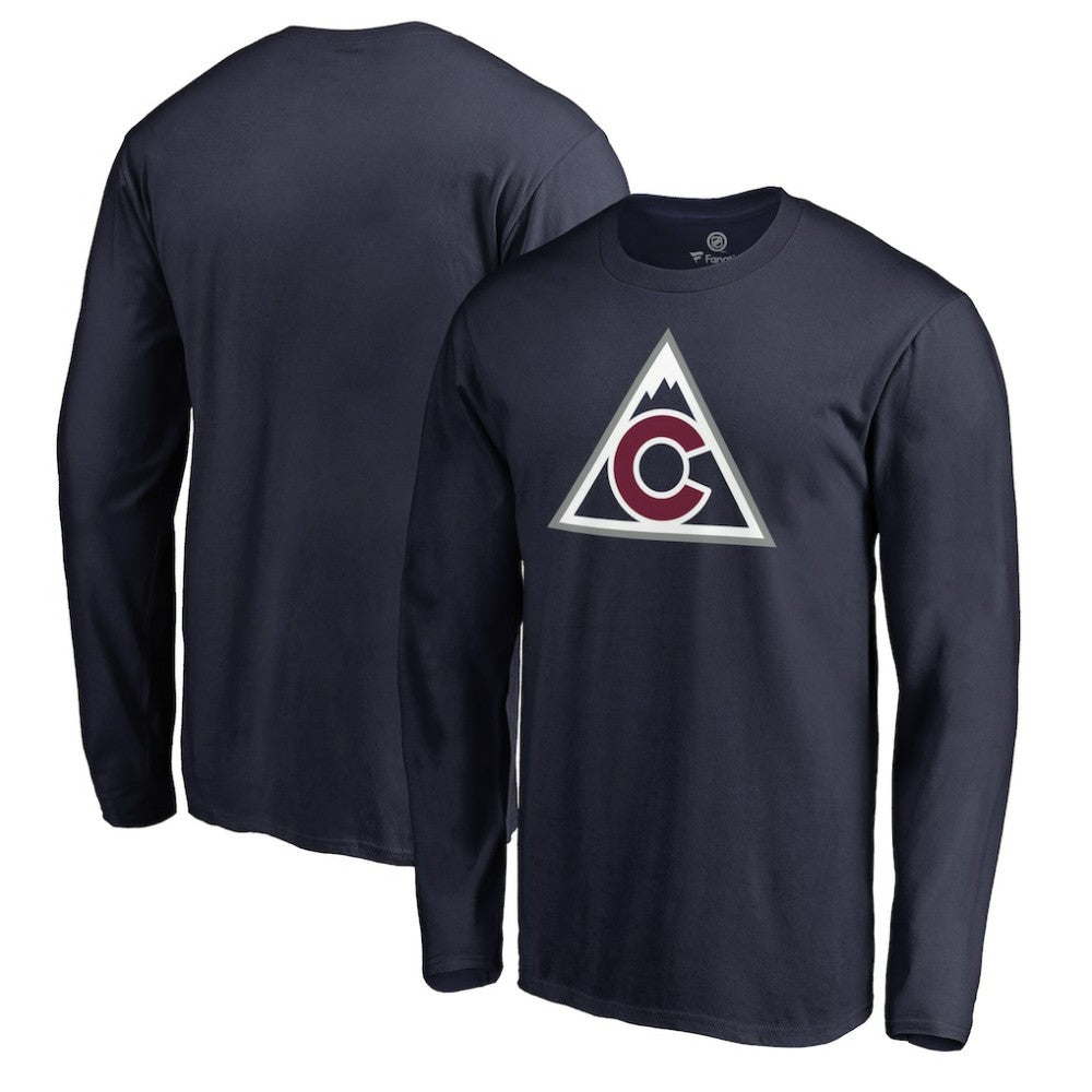 NHL Navy Colorado Avalanche Team Alternate Long Sleeve T-Shirt