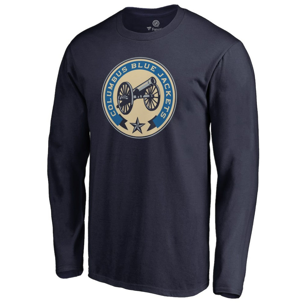 NHL Navy Columbus Blue Jackets Team Alternate Long Sleeve T-Shirt