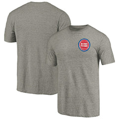 NBA Detroit Pistons Primary Logo Left Chest Distressed Tri-Blend T-Shirt sale