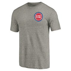 NBA Detroit Pistons Primary Logo Left Chest Distressed Tri-Blend T-Shirt sale