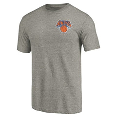 NBA New York Knicks Primary Logo Left Chest Distressed Tri-Blend T-Shirt