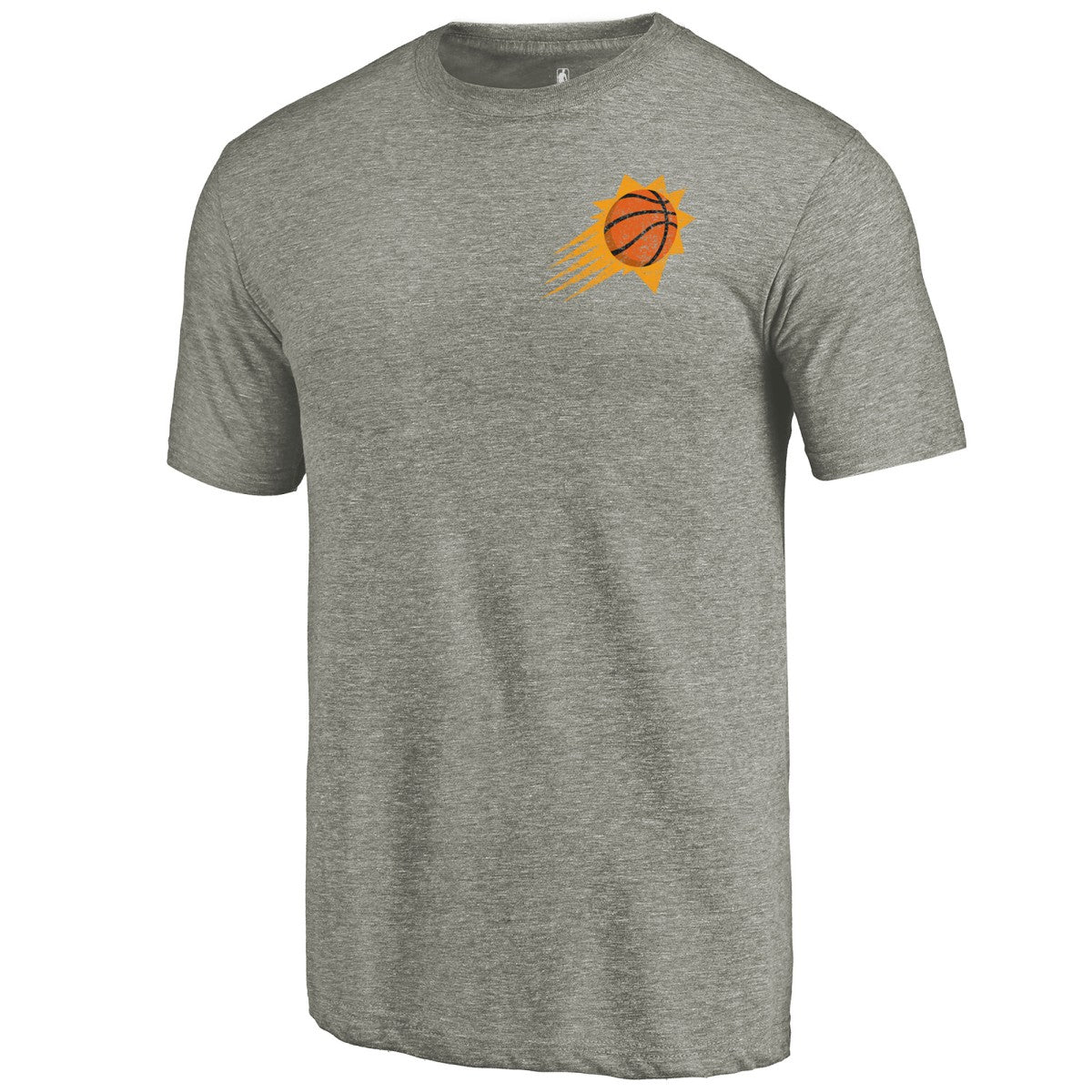 NBA Phoenix Suns Primary Logo Left Chest Distressed Tri-Blend T-Shirt