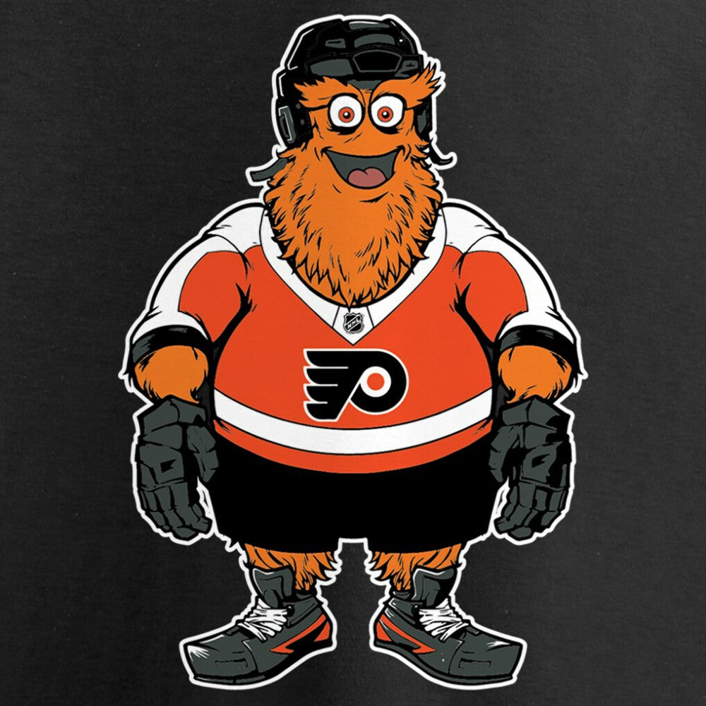 NHL Black Philadelphia Flyers Women's Gritty Long Sleeve V-Neck T-Shirt