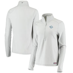 MLB Tampa Bay Rays Vineyard Vines Women's Performance Grid Half-Zip Pullover Top