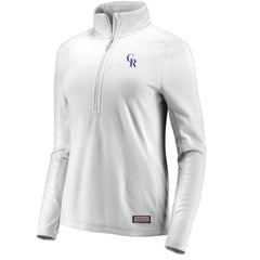 MLB Colorado Rockies Vineyard Vines Women's Performance Grid Half-Zip Pullover Top