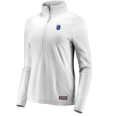 MLB Kansas City Royals Vineyard Vines Women's Performance Grid Half-Zip Pullover Top