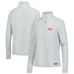 MLB Minnesota Twins Vineyard Vines Women's Performance Grid Half-Zip Pullover Top