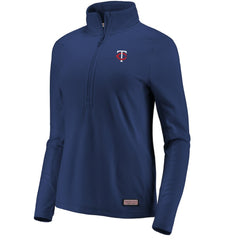 MLB Minnesota Twins Vineyard Vines Women's Performance Grid Half-Zip Pullover Top