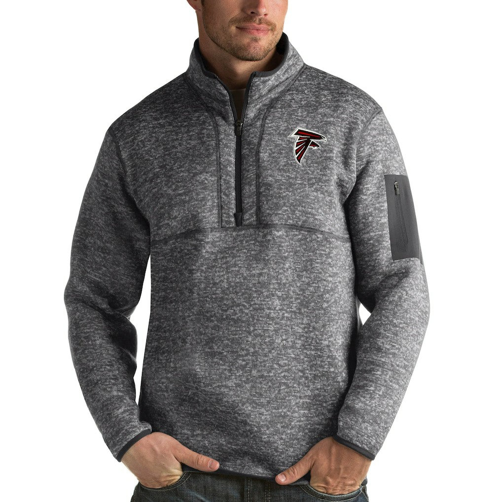 Antigua Fortune Quarter-Zip Pullover Jacket - Atlanta Falcons