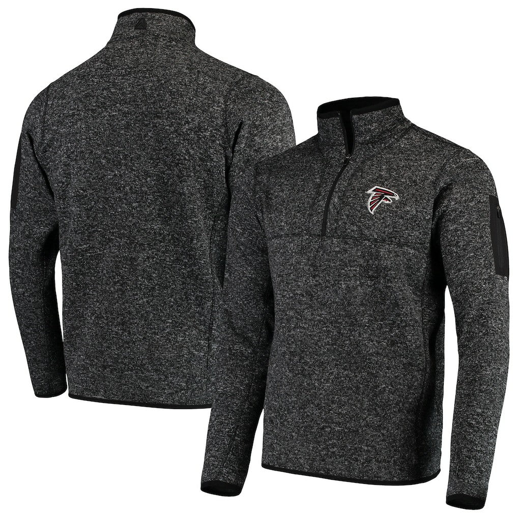 Antigua Fortune Quarter-Zip Pullover Jacket - Atlanta Falcons