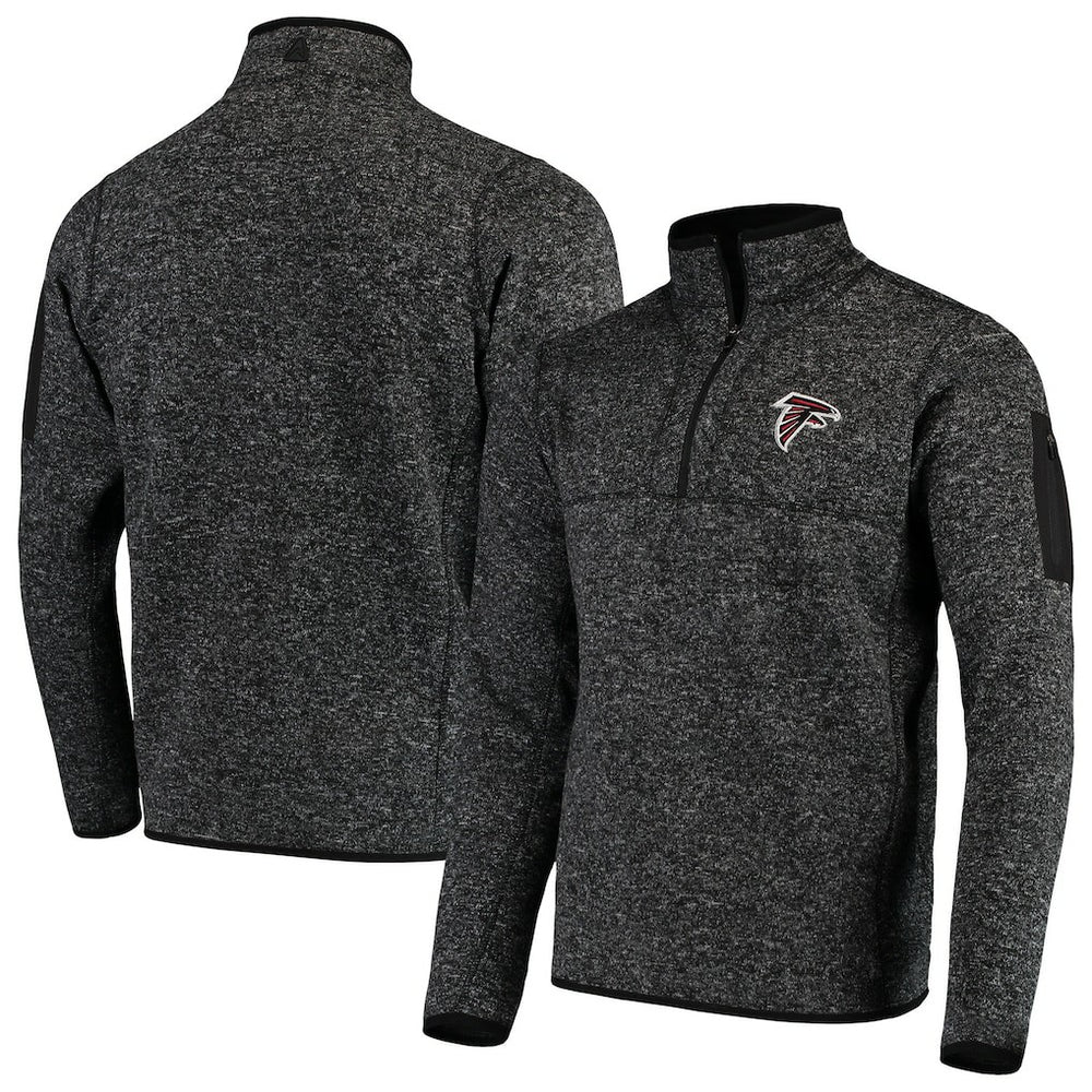 Antigua Fortune Quarter-Zip Pullover Jacket - Atlanta Falcons