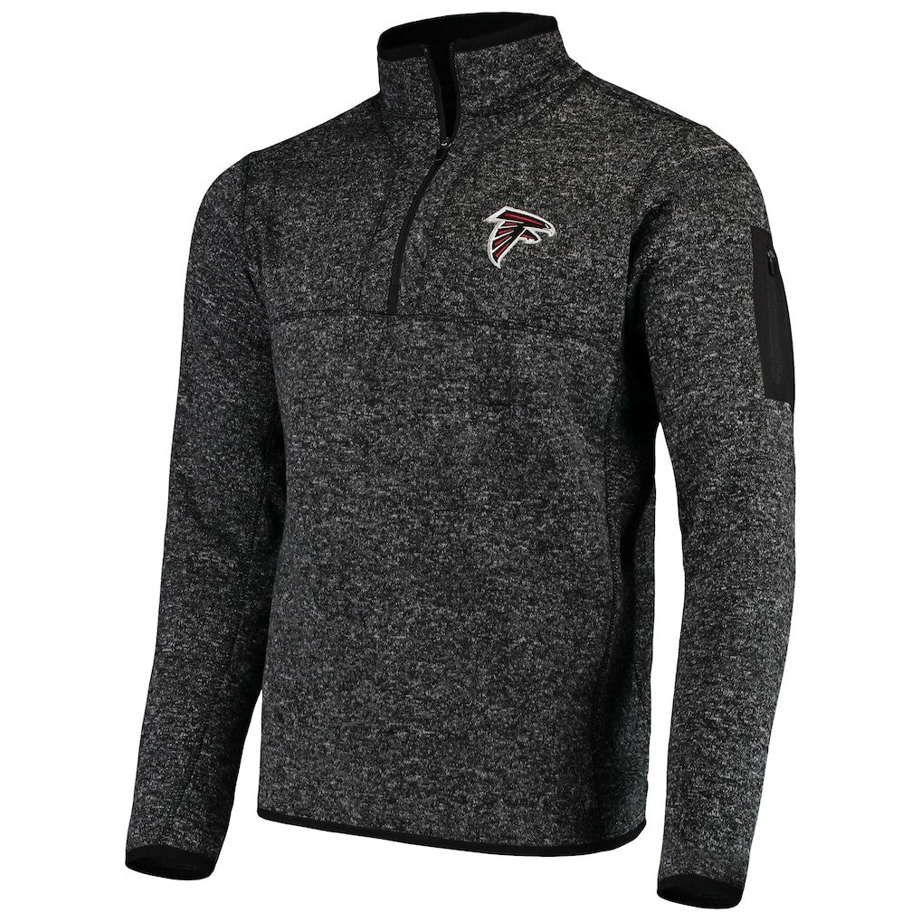 Antigua Fortune Quarter-Zip Pullover Jacket - Atlanta Falcons