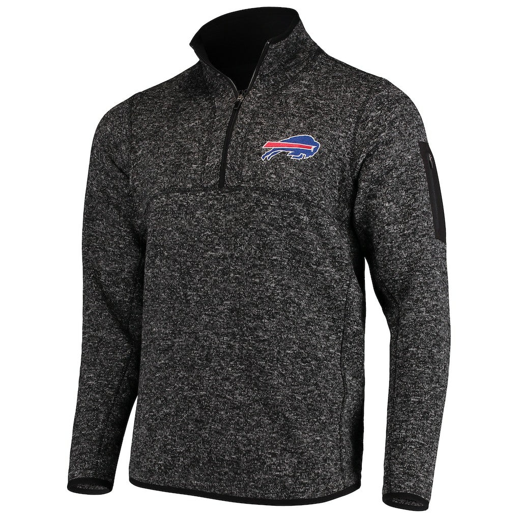 Antigua Fortune Quarter-Zip Pullover Jacket - Buffalo Bills