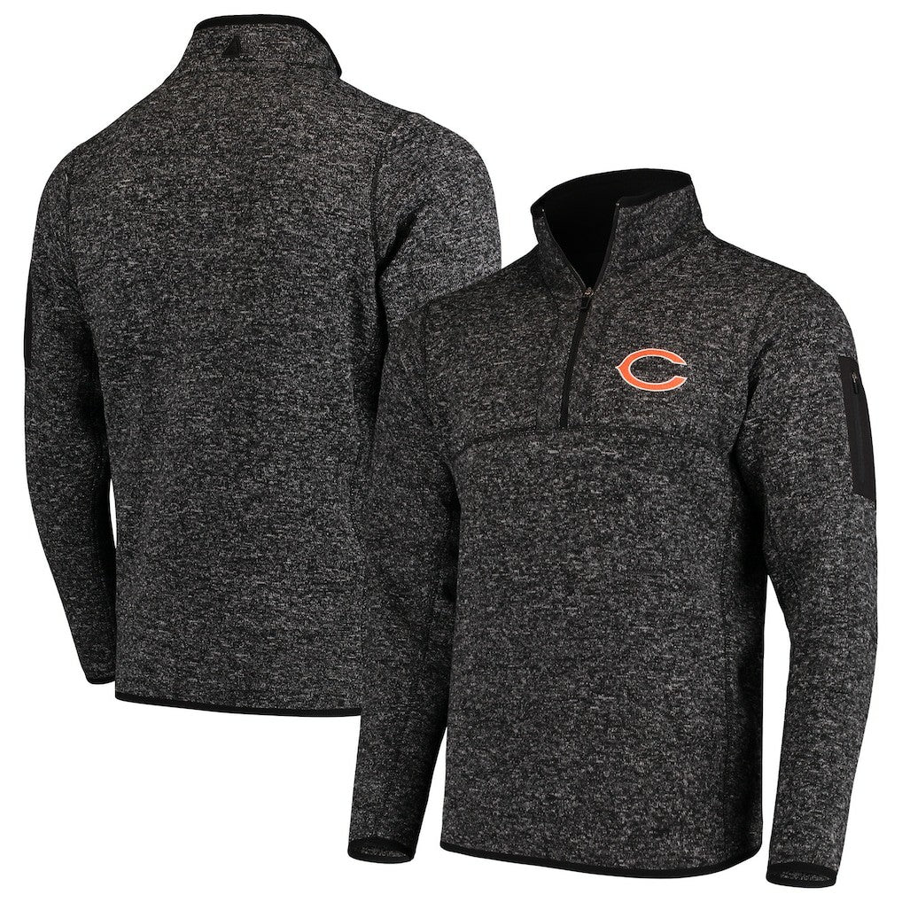 Antigua Fortune Quarter-Zip Pullover Jacket - Chicago Bears