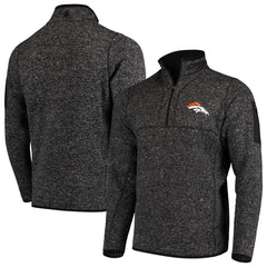 Antigua Fortune Quarter-Zip Pullover Jacket - Denver Broncos