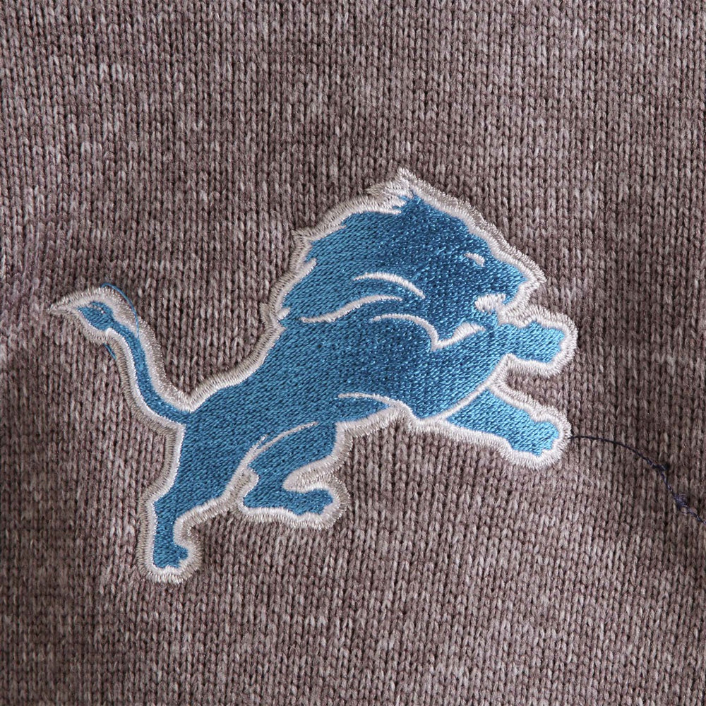 Antigua Fortune Quarter-Zip Pullover Jacket - Detroit Lions