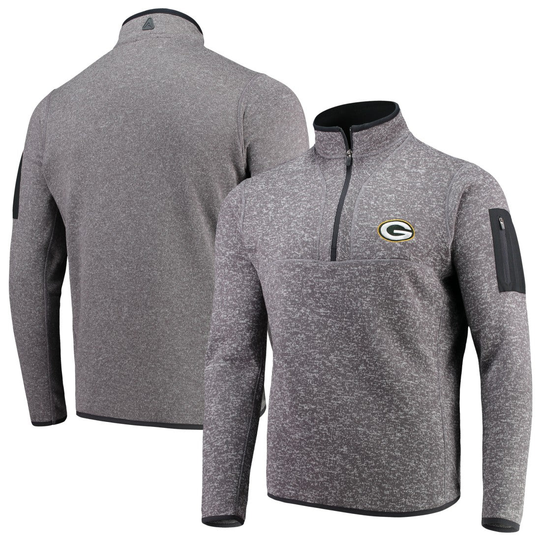 Antigua Fortune Quarter-Zip Pullover Jacket - Green Bay Packers
