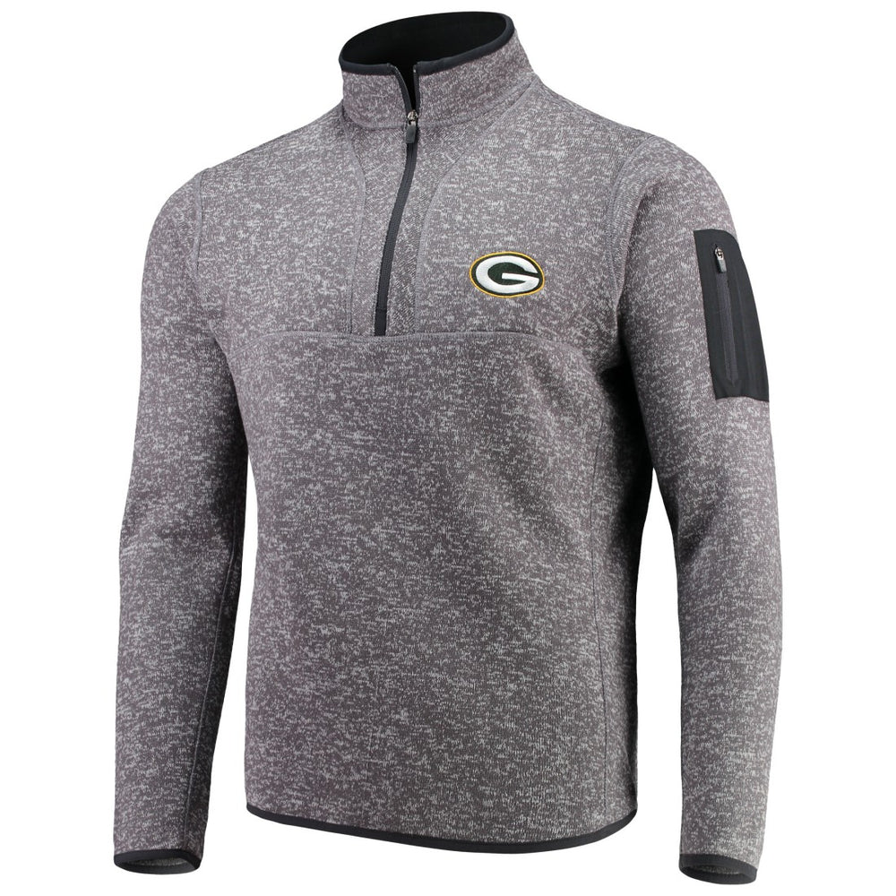 Antigua Fortune Quarter-Zip Pullover Jacket - Green Bay Packers