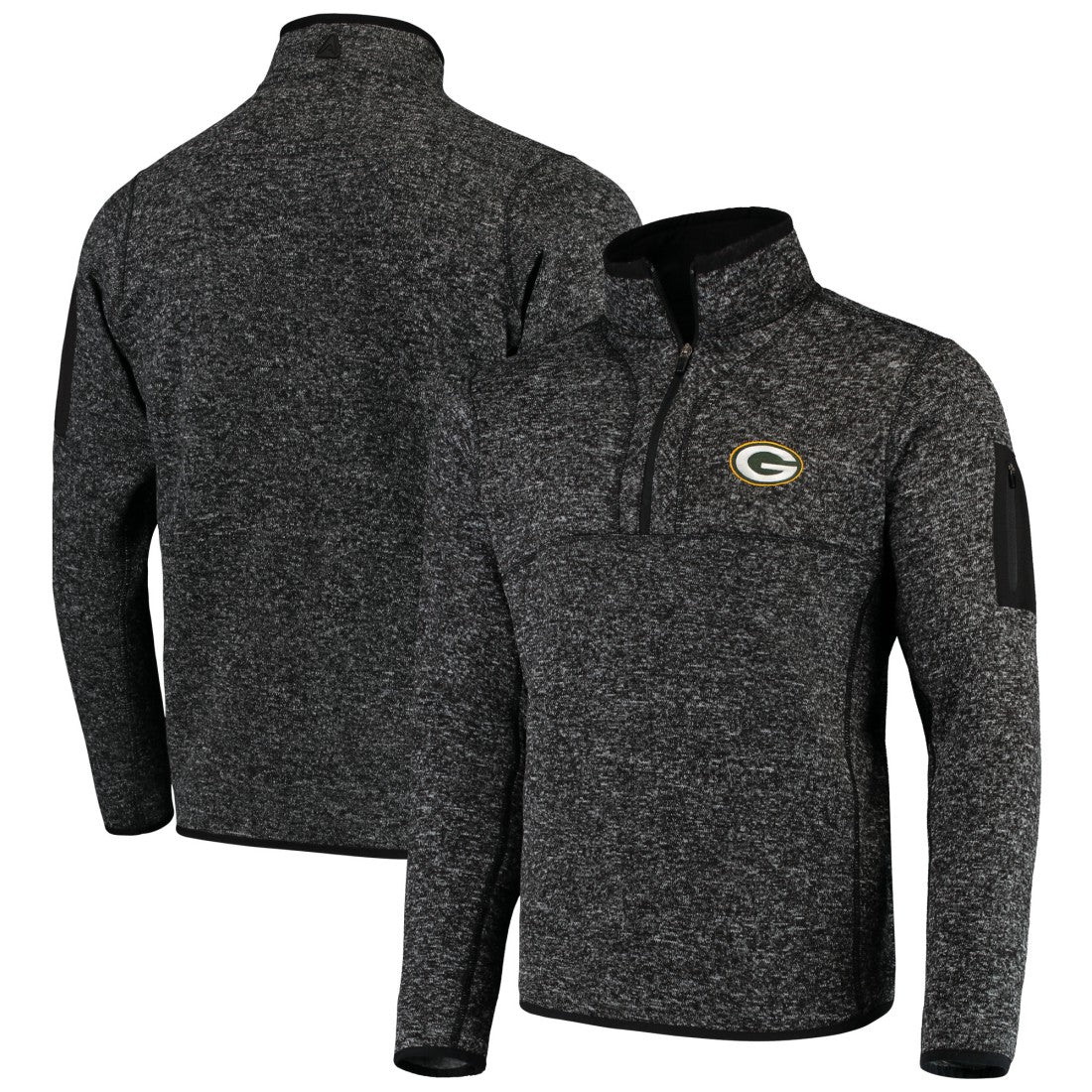 Antigua Fortune Quarter-Zip Pullover Jacket - Green Bay Packers