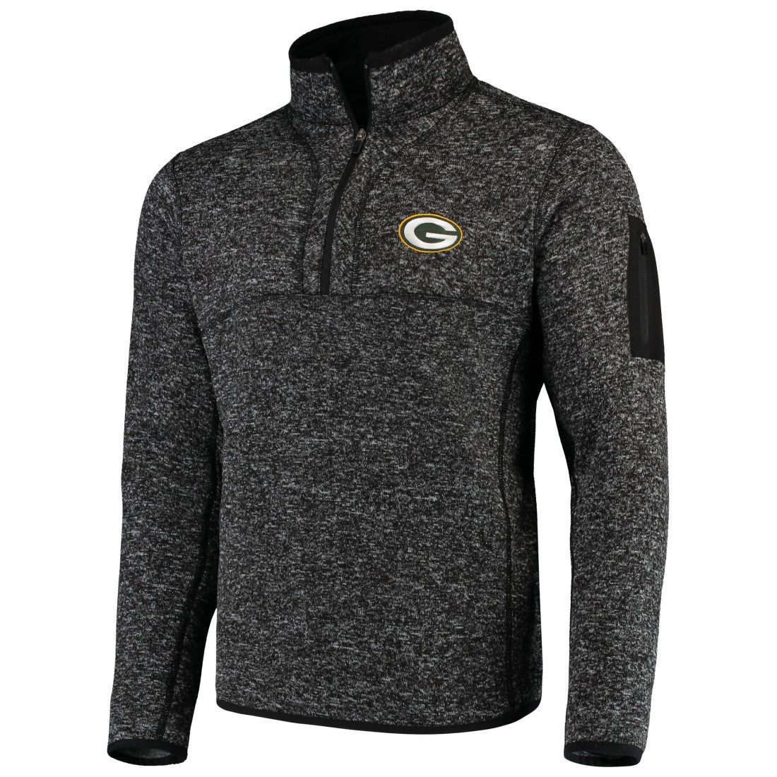 Antigua Fortune Quarter-Zip Pullover Jacket - Green Bay Packers