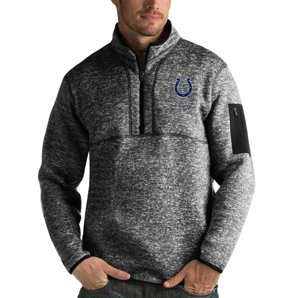 Antigua Fortune Quarter-Zip Pullover Jacket - Indianapolis Colts