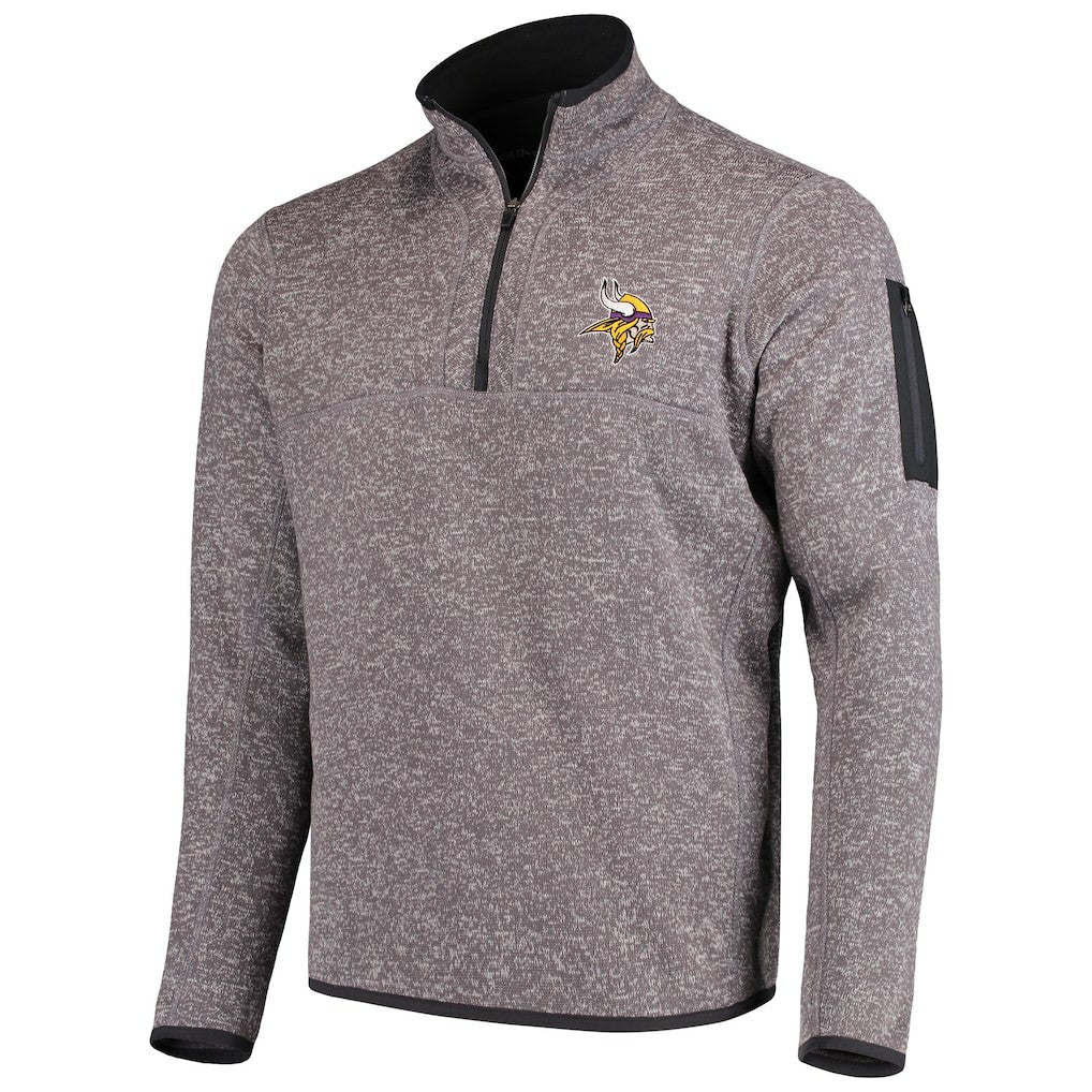 Antigua Fortune Quarter-Zip Pullover Jacket - Minnesota Vikings