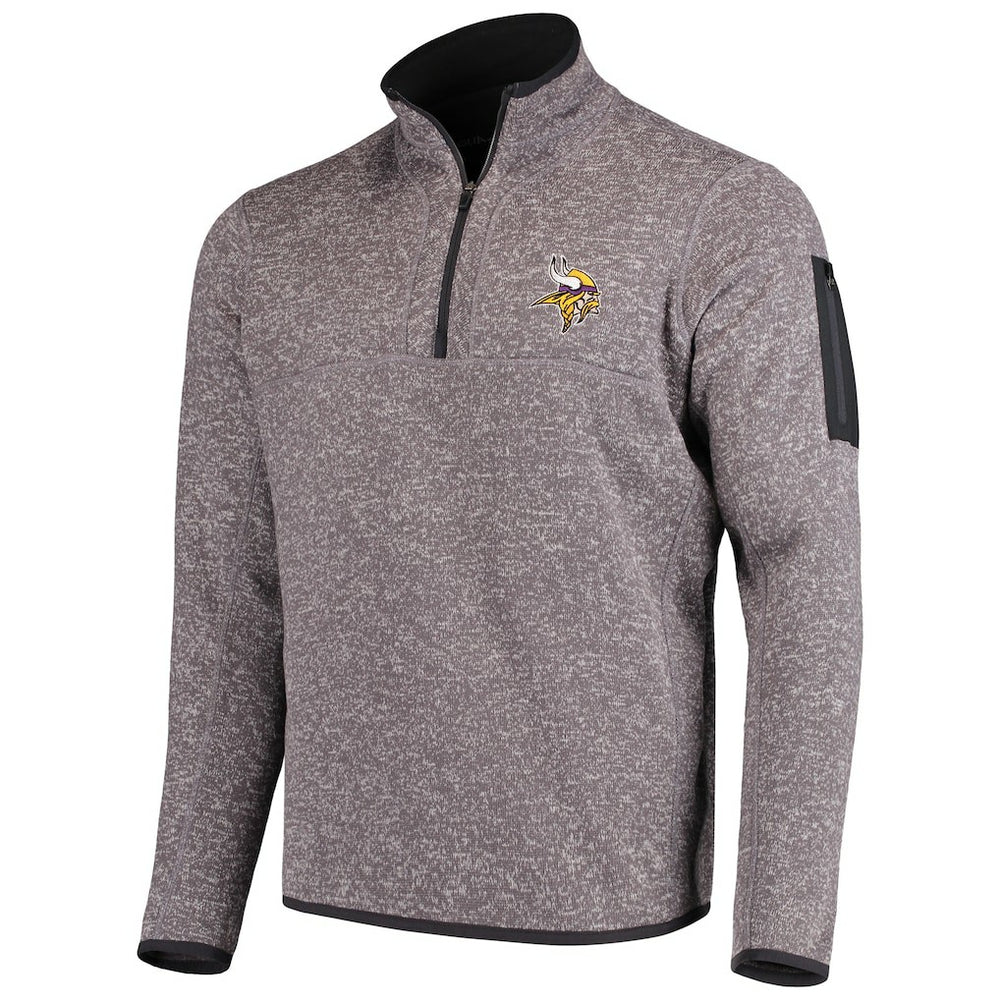 Antigua Fortune Quarter-Zip Pullover Jacket - Minnesota Vikings