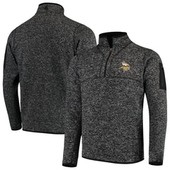 Antigua Fortune Quarter-Zip Pullover Jacket - Minnesota Vikings