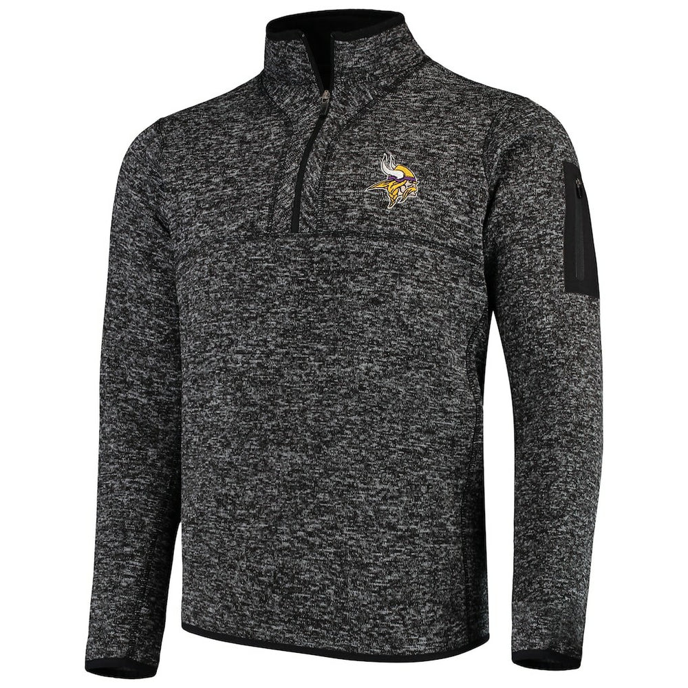 Antigua Fortune Quarter-Zip Pullover Jacket - Minnesota Vikings