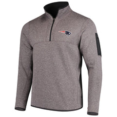 Antigua Fortune Quarter-Zip Pullover Jacket - New England Patriots