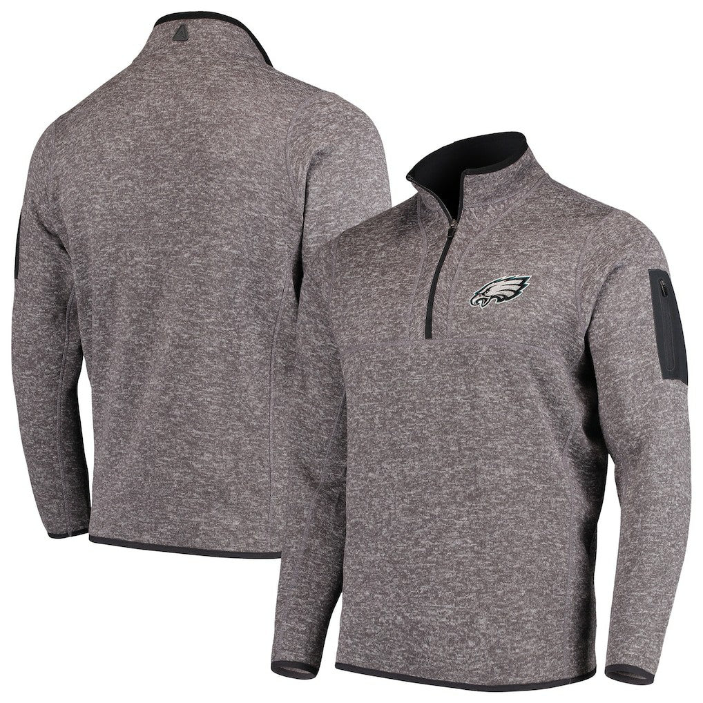 Antigua Fortune Quarter-Zip Pullover Jacket - Philadelphia Eagles